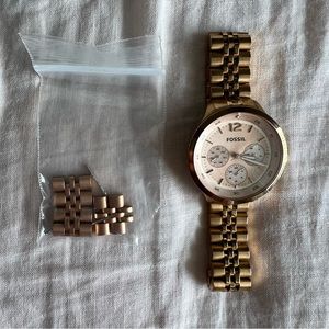 Authentic Fossil Watch - Rose Gold